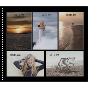 Goldbuch Album a spirale Bella Vista grigio 35x30 cm 40 pagine nere