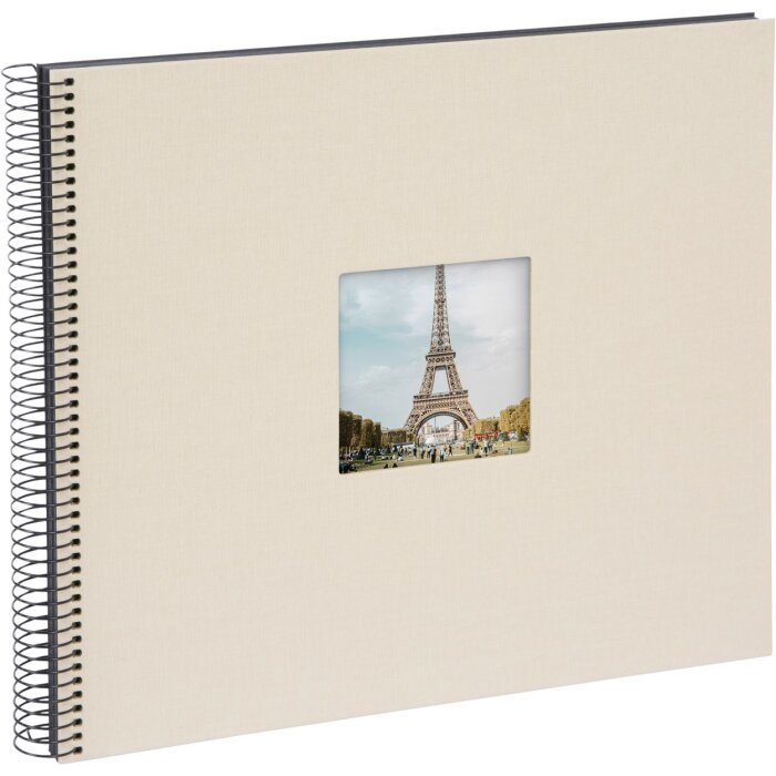Album a spirale Goldbuch Bella Vista grigio sabbia 34x30 cm 40 pagine nere