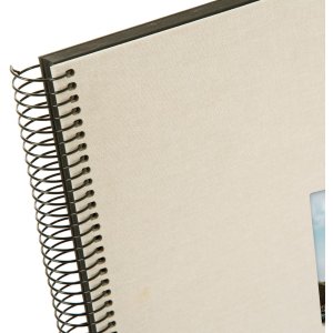 Album a spirale Goldbuch Bella Vista grigio sabbia 34x30 cm 40 pagine nere