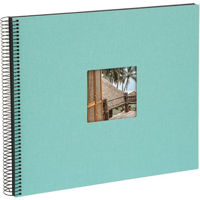 Goldbuch Album a spirale Bella Vista aqua 34x30 cm 40 pagine nere
