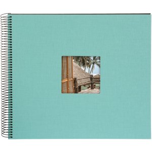 Goldbuch Album a spirale Bella Vista aqua 34x30 cm 40 pagine nere