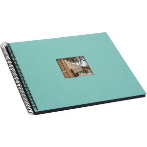 Goldbuch Album a spirale Bella Vista aqua 34x30 cm 40 pagine nere
