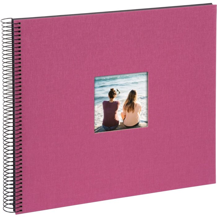 Album a spirale Goldbuch Bella Vista fucsia 34x30 cm 40 pagine nere