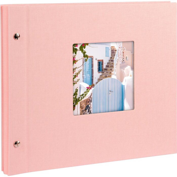 Goldbuch Album a vite Bella Vista rosé 30x25 cm 40 pagine nere