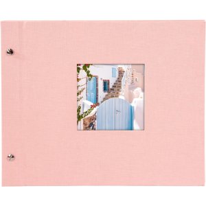 Goldbuch Album a vite Bella Vista rosé 30x25 cm 40 pagine nere