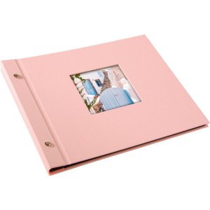 Goldbuch Album a vite Bella Vista rosé 30x25 cm 40 pagine nere