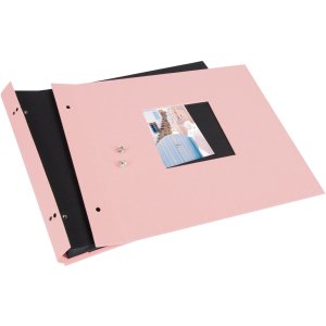 Goldbuch Album a vite Bella Vista rosé 30x25 cm 40 pagine nere