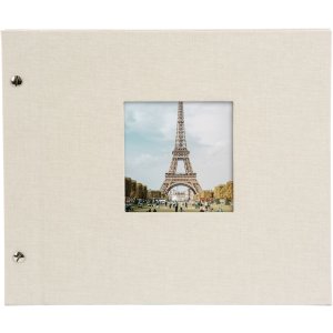 Goldbuch Album a vite Bella Vista grigio sabbia 30x25 cm 40 pagine nere