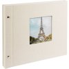 Goldbuch Album a vite Bella Vista grigio sabbia 30x25 cm 40 pagine nere