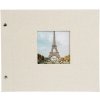 Goldbuch Album a vite Bella Vista grigio sabbia 30x25 cm 40 pagine nere
