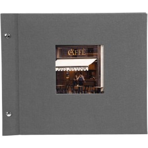 Goldbuch Album a vite Bella Vista grigio 30x25 cm 40 pagine nere