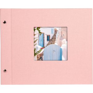 Album a vite Bella Vista rosé 30x25 cm pagine bianche