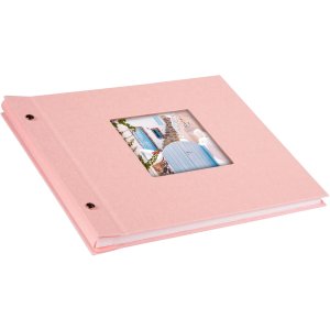 Album a vite Bella Vista rosé 30x25 cm pagine bianche