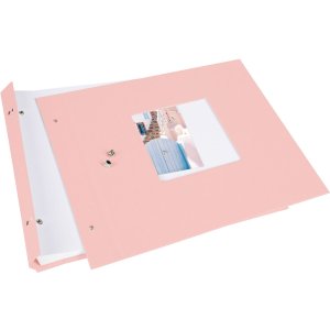 Album a vite Bella Vista rosé 30x25 cm pagine bianche