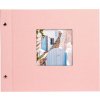 Album a vite Bella Vista rosé 30x25 cm pagine bianche