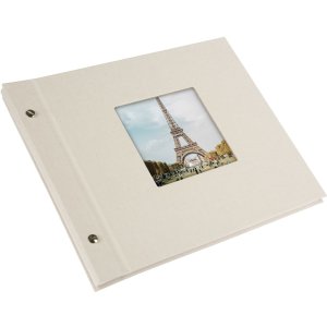Goldbuch Album a vite Bella Vista grigio sabbia 30x25 cm 40 pagine bianche