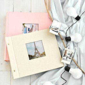 Goldbuch Album a vite Bella Vista grigio sabbia 30x25 cm 40 pagine bianche