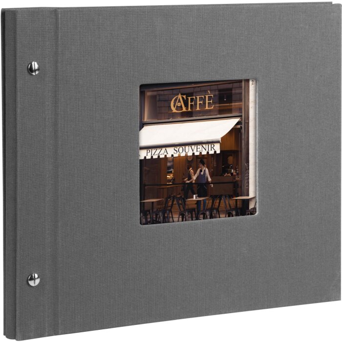 Goldbuch Album a vite Bella Vista grigio 30x25 cm 40 pagine bianche