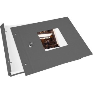 Goldbuch Album a vite Bella Vista grigio 30x25 cm 40 pagine bianche
