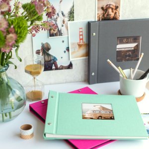 Goldbuch Album a vite Bella Vista grigio 30x25 cm 40 pagine bianche