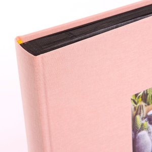 Album fotografico Bella Vista rosé 30x31 cm pagine nere