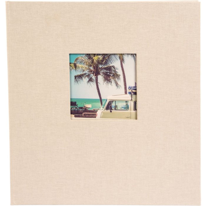 Goldbuch Album fotografico Bella Vista grigio sabbia 30x31 cm 60 pagine nere