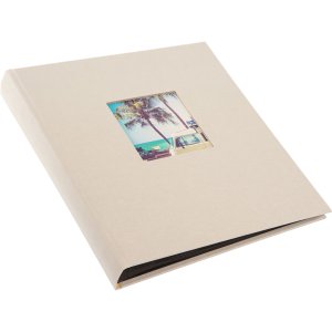 Goldbuch Album fotografico Bella Vista grigio sabbia 30x31 cm 60 pagine nere