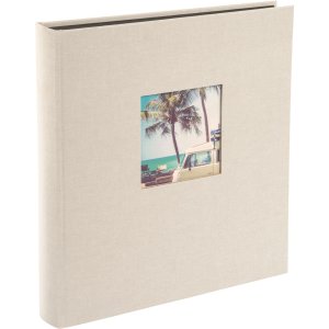 Goldbuch Album fotografico Bella Vista grigio sabbia 30x31 cm 60 pagine nere