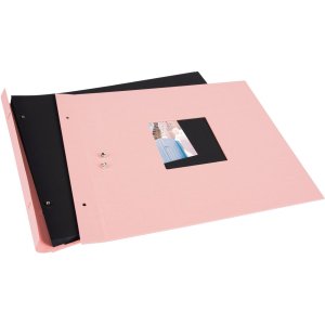 Goldbuch Album a vite Bella Vista rosé 39x31 cm 40 pagine nere