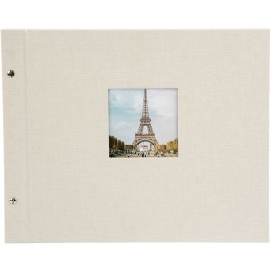 Goldbuch Album a vite Bella Vista grigio sabbia 39x31 cm 40 pagine nere