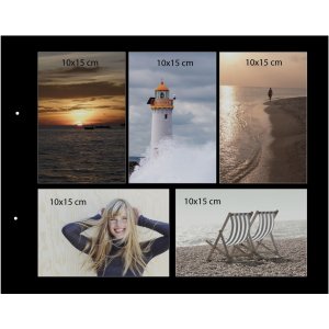 Goldbuch Album a vite Bella Vista grigio sabbia 39x31 cm 40 pagine nere