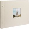 Goldbuch Album a vite Bella Vista grigio sabbia 39x31 cm 40 pagine nere