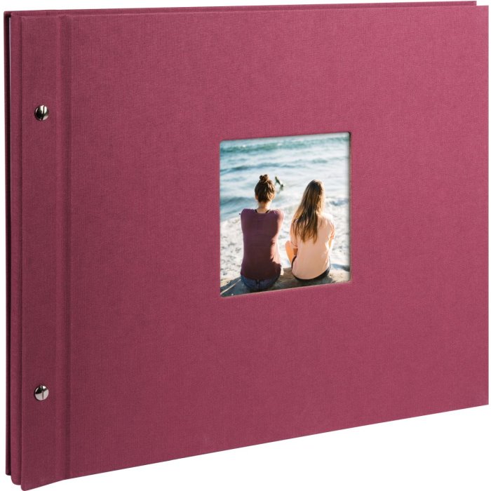 Goldbuch Album a vite Bella Vista fucsia 39x31 cm 40 pagine bianche