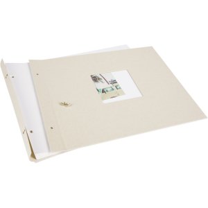 Goldbuch Album a vite Bella Vista grigio sabbia 39x31 cm 40 pagine bianche