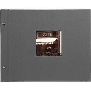 Goldbuch Album a vite Bella Vista grigio 39x31 cm 40 pagine bianche