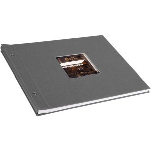 Goldbuch Album a vite Bella Vista grigio 39x31 cm 40 pagine bianche