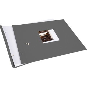 Goldbuch Album a vite Bella Vista grigio 39x31 cm 40 pagine bianche