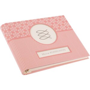 Fotolibro con spirale nascosta Comunione Mandala Corallo