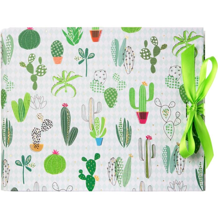 Fotolibro con collezione di cactus nascosti a spirale