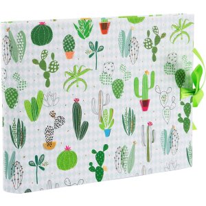 Fotolibro con collezione di cactus nascosti a spirale