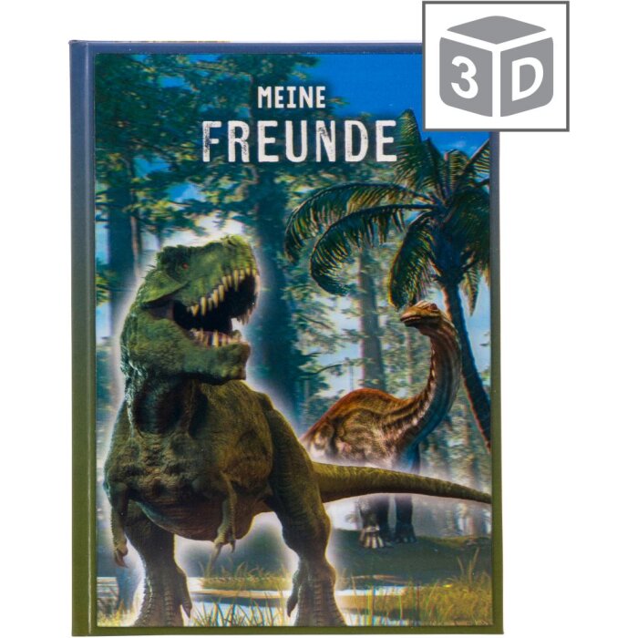 Goldbuch Libro degli amici a5 T-Rex 15x21 cm 88 pagine