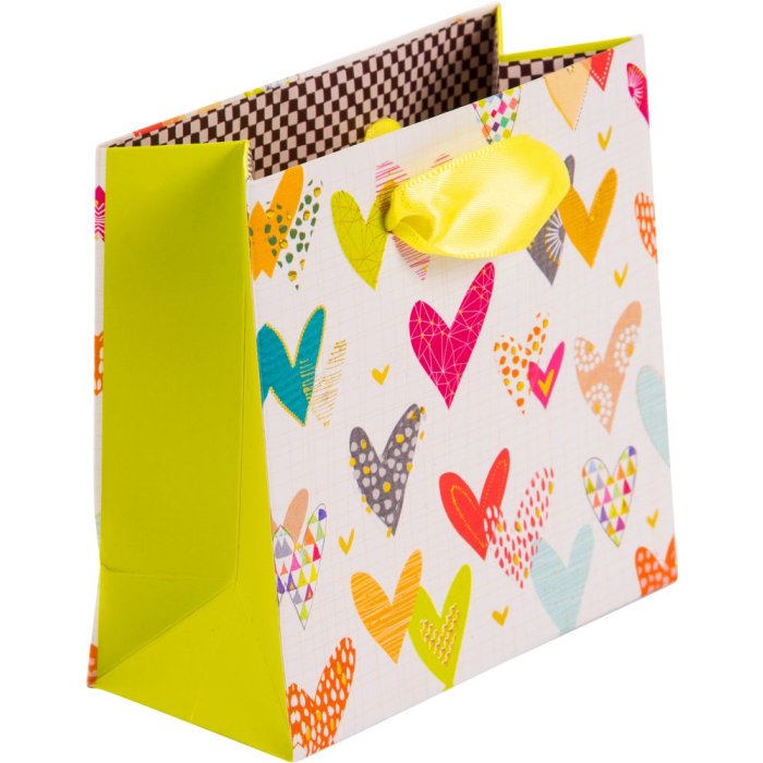 Sacchetto regalo Lots of Hearts 10 x 5 cm