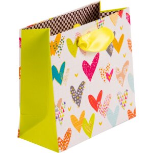 Sacchetto regalo Lots of Hearts 10 x 5 cm