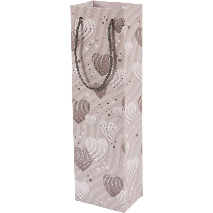 Borsa portabottiglie Silver Hearts 36 x 10,5 cm