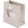 Sacchetto regalo con cuori dargento 10 x 5 cm