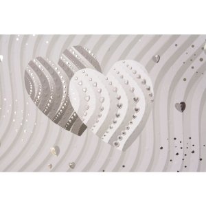Album a spirale Goldbuch Guest Silver Hearts 29x23 cm 50 pagine bianche
