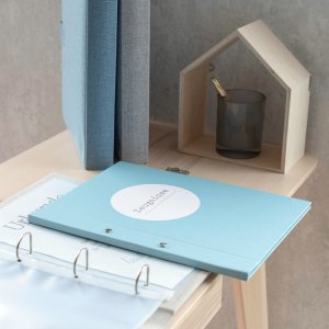 Cartella documenti Summertime blu-grigio