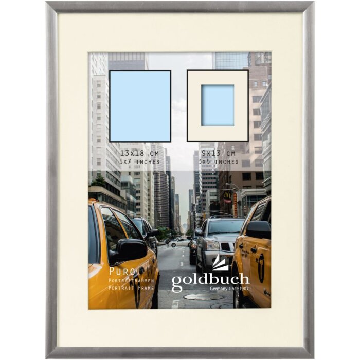 Cornice in plastica Puro 13x18 cm argento