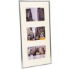 Cornice Puro 3 foto 10x15 cm argento
