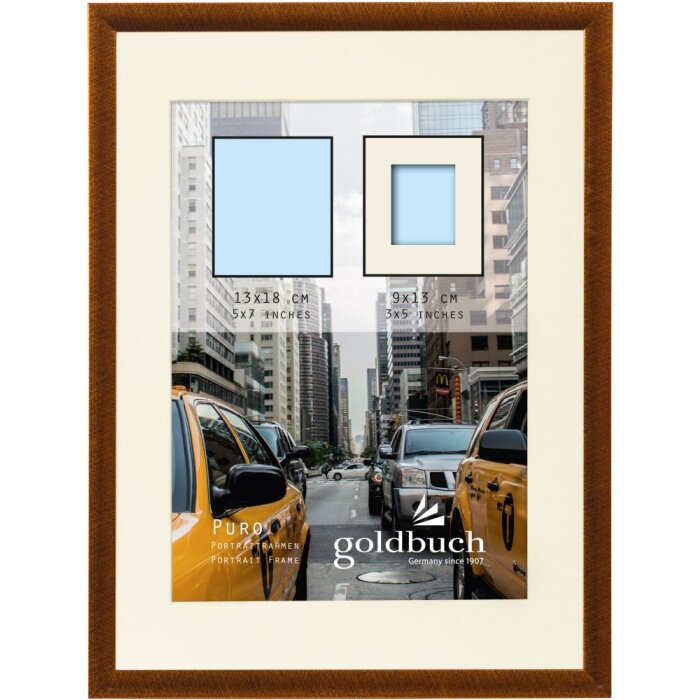 Cornice in plastica Puro 13x18 cm bronzo